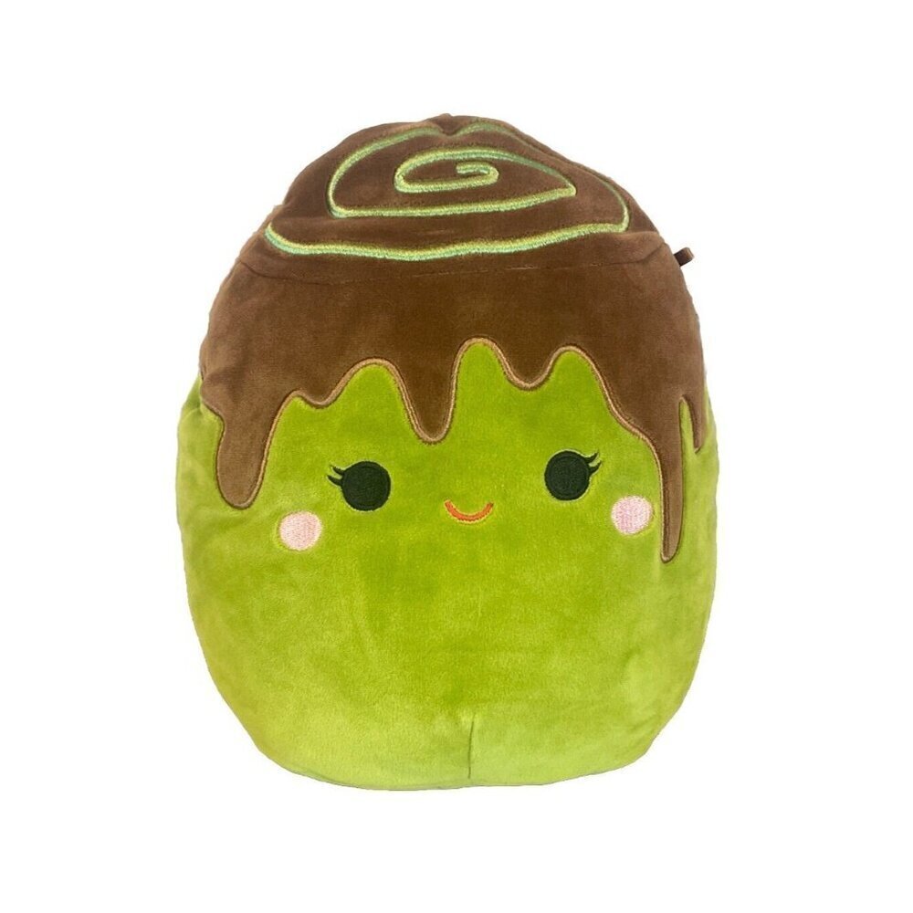 Original Squishmallows 8" Malta The Matcha Cinnamon Roll Green Brown